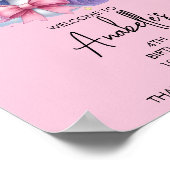 Magical Unicorn Birthday Poster | Welcome Sign ポスター (角)