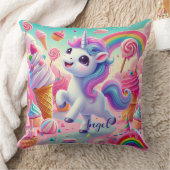 Magical Unicorn, Cupcakes, & Rainbow クッション (ブランケット)