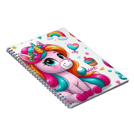Magical Unicorn Drawing Journal ノートブック (右側)