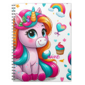 Magical Unicorn Drawing Journal ノートブック (正面)