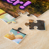 Magical unicorn Easter jigsaw puzzle rainbow fan t ジグソーパズル (側面)