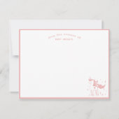 Magical Unicorn from the Nursery of Baby Girl ノートカード (正面)