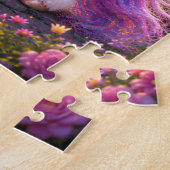 Magical Unicorn in a Fairytale Landscape Jigsaw Pu ジグソーパズル (側面)