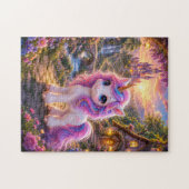 Magical Unicorn in a Fairytale Landscape Jigsaw Pu ジグソーパズル (横)