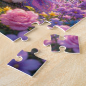 Magical Unicorn in an Enchanted Garden Jigsaw Puzz ジグソーパズル (側面)