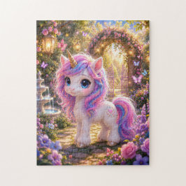 Magical Unicorn in an Enchanted Garden Jigsaw Puzz ジグソーパズル