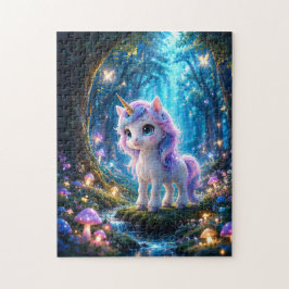 Magical Unicorn in the Enchanted Forest Jigsaw Puz ジグソーパズル