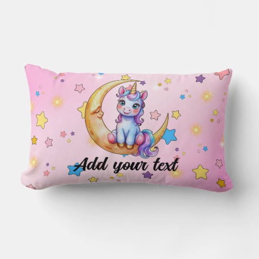 Magical Unicorn Lumbar Pillow ランバークッション (正面)
