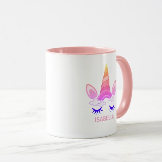 Magical Unicorn Personalized Name マグカップ (正面右)