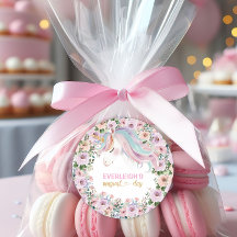 Magical Unicorn Pink Flower 1st birthday