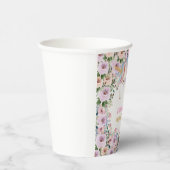 Magical Unicorn Pink Flower birthday 紙コップ (右)