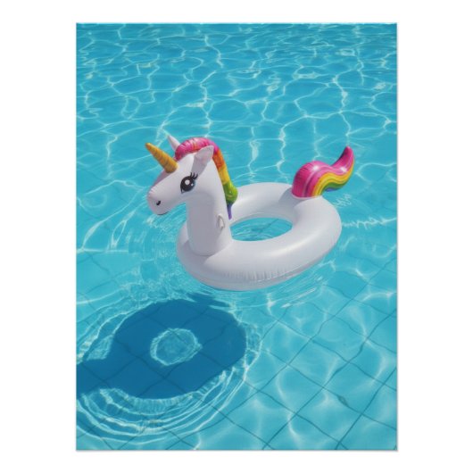 Magical Unicorn Pool Float - Summer Fun ポスター (正面)