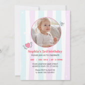 Magical Unicorn Pug Birthday Invitation 招待状 (裏面)