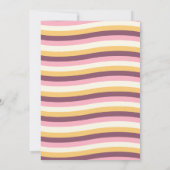 Magical Unicorn & Rainbow Girl Third Birthday  招待状 (裏面)