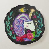 Magical Unicorn Vibes  ラウンドクッション (裏面)