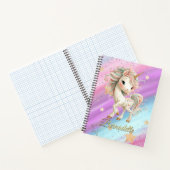 Magical Unicorn with Rainbow Notebook ノートブック (内部)