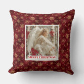 Magical Victorian Angel Christmas Gift Pillow クッション (正面)