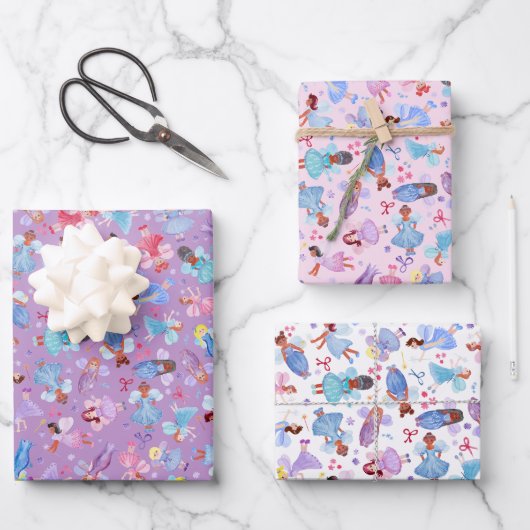 Magical Watercoloured Fairies  ラッピングペーパーシート (正面)
