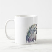 Magical White Gold Horn Unicorn  コーヒーマグカップ (左)