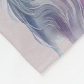 Magical White Gold Horn Unicorn  フリースブランケット (角)