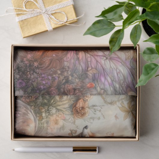 Magical Winged Fox Fairy Decoupage 薄葉紙 (ギフト)