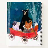 Magical Winter Animal Friends Sketch Notebook ノートブック (裏面)