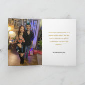 Magical Winter Carriage Ride Christmas Photo Card カード (内部)