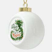 Magical Winter Spirit Forest Queen Christmas Ornam セラミックボールオーナメント (右)