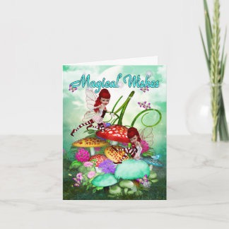 Magical Wishes, playful fairies.. card カード