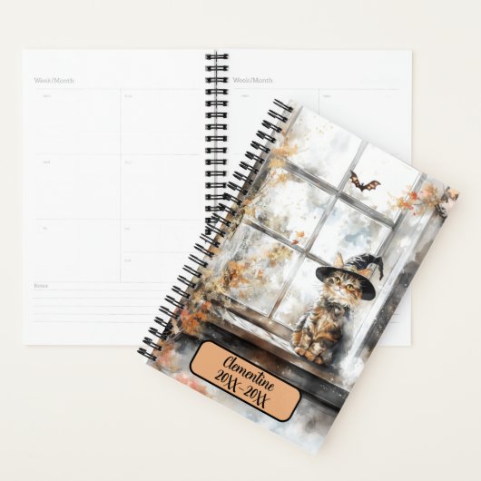 Magical Witch Cat Undated Appointment Book Diary  プランナー手帳 (ディスプレー)