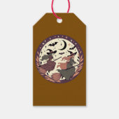 Magical Witch Flight – Halloween Moonlight Scene  ギフトタグ (正面)