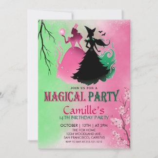 Magical Witchy Birthday 招待状