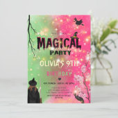 Magical Witchy Girl Birthday 招待状 (スタンド正面)