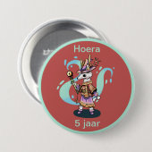 Magical wolf 5 jaar hoera 缶バッジ (正面&裏面)