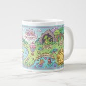 Magical World Map Kids Custom Name Mug ジャンボコーヒーマグカップ (正面右)