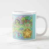 Magical World Map Kids Custom Name Mug ジャンボコーヒーマグカップ (右)