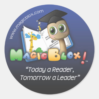 MagicBlox 2"ブルーステッカー ラウンドシール
