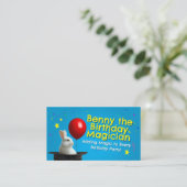 Magician Birthday Party Business Card 3.5" x 2.0"  名刺 (スタンド正面)