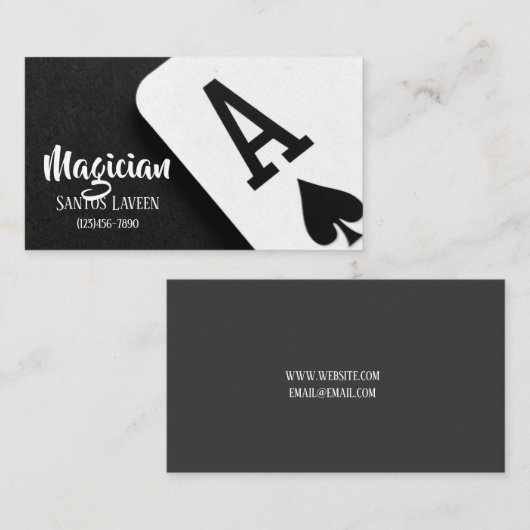 Magician Business Card 名刺 (正面/裏面)
