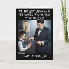 Magician Dad and Son (1) - Father's Day シーズンカード