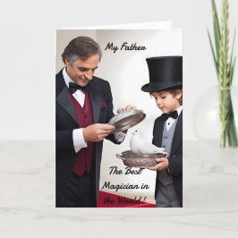 Magician Dad and Son (2) - Father's Day シーズンカード
