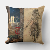 Magician tarot alchemy elegant & monogram  クッション (正面)