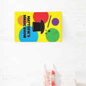 Magician wand and hat custom magic show banner 横断幕 (インサイチュ)