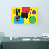 Magician wand and hat custom magic show banner 横断幕 (トレードショー)