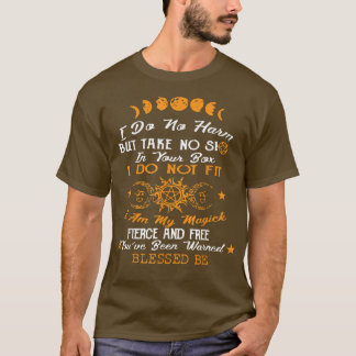 Magick Woman - I Do No Harm Quote For Witches & Wi Tシャツ