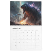 Magiczilla AIアート カレンダー (2月 2027)