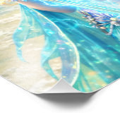 Magische Meeres-Göttin – Ozean Fantasy Poster フォトプリント (角)