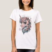 Magisches Einhorn mit Sternenglanz Tシャツ (正面)