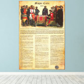 MAGNA CARTA 1215 – 英語文字 キャンバスプリント (インサイチュ (ウッドフロア))