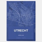 Magneet met kaart Utrecht マグネット (正面)